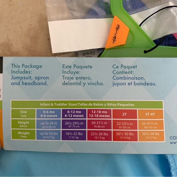 Alice's Wonderland Bakery Costume 3t-4t - Picture 5 of 5